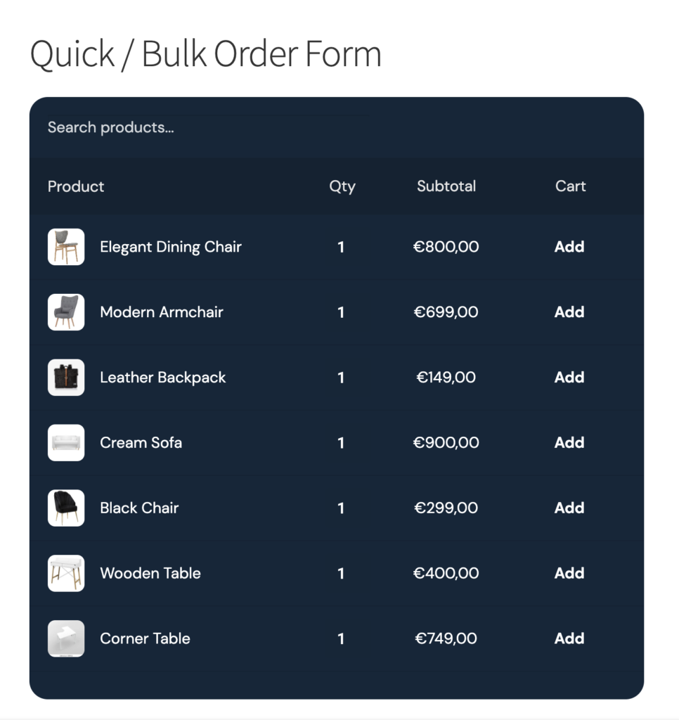 WooCommerce Wholesale Order Form - #1 Bulk Order Plugin