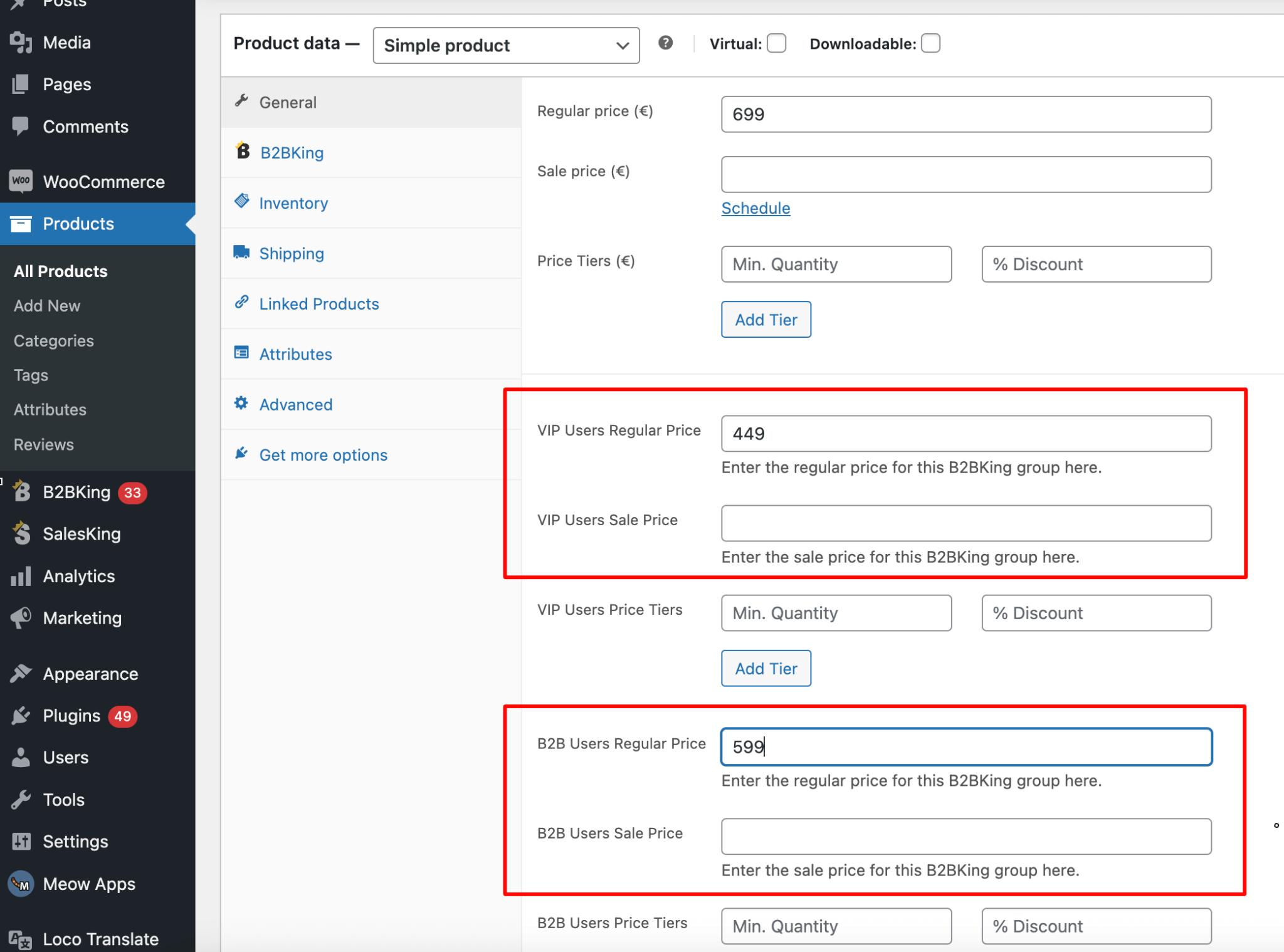 Price Lists & Pricing For Each B2B Group